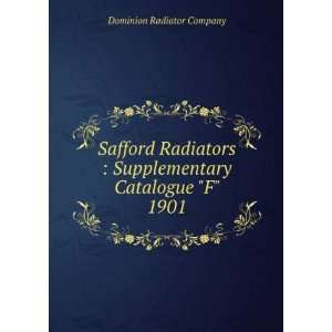  Safford Radiators  Supplementary Catalogue F 1901 