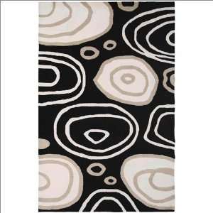  9 x 12 Rizzy Rugs Fusion FN 71 Black Contemporary Rug 