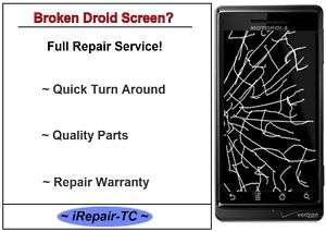 Motorola Droid 2 Broken Glass Screen Repair Service  