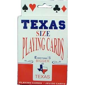 Texas Playing Cards   Everything Is Bigger in Texas   Cards Measure 3 