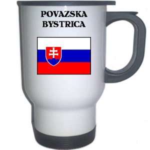  Slovakia   POVAZSKA BYSTRICA White Stainless Steel Mug 