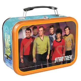 Classic Star Trek Cast Large Tin Tote Lunchbox, NEW  