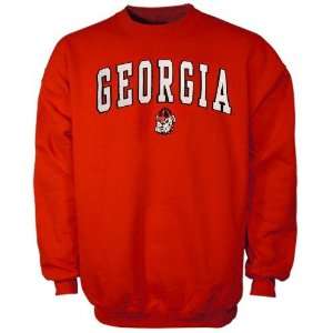  Georgia Bulldogs Red Mascot One Sweatshirt Sports 