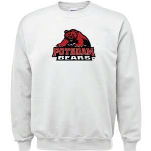  SUNY Potsdam Bears White Youth Logo Crewneck Sweatshirt 