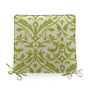 Double piped Chair Cushion in Sunbrella Softly Elegant Green   23 1/2 