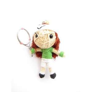  Rafael Rafa Nadal Green Voodoo String Doll Keychain 