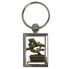 Bonsai Tree New Key Ring Chain Rectangle Metal New Gi