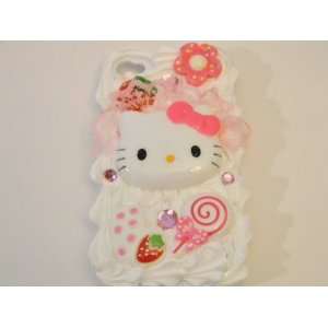  IPhone 4 4/S Kitty Face White Cake Case Cell Phones & Accessories