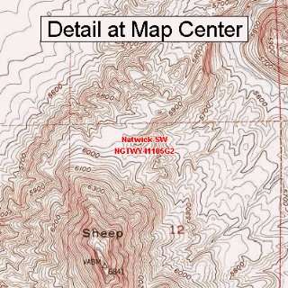  USGS Topographic Quadrangle Map   Natwick SW, Wyoming 