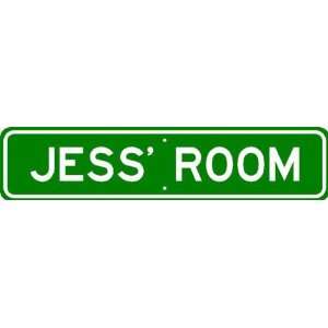  JESS ROOM SIGN   Personalized Gift Boy or Girl, Aluminum 