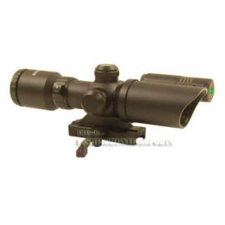 5X32 DUAL ILL. Rifle Scope 5mw Green Laser Sight QD  