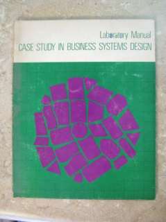 Vtg BOOK Case Study in Business Systems Design IBM 1970  