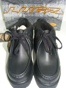 NEW Lugz Strutt Mid Black Leather Boots Size 3.5D  
