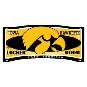  NCAA IOWA HAWKEYES TEAM LOCKER ROOM SIGN Sports 