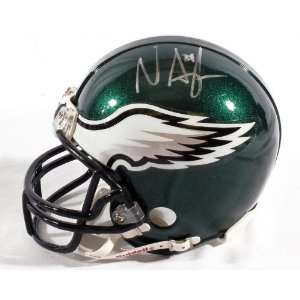 Nnamdi Asomugha Signed Eagles Mini Helmet   GAI   Autographed NFL Mini 