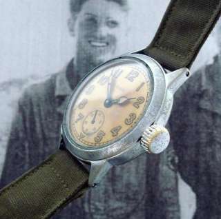 Old Antique Original WWII Elgin Military Ordnance Watch w NOS Strap 