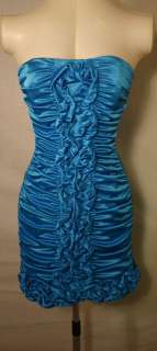 JESSICA McCLINTOCK Turquoise Blue Gown Dress NWT Size 4p  
