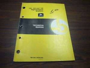 John Deere 122 125 140 High Pres Washr Technical Manual  