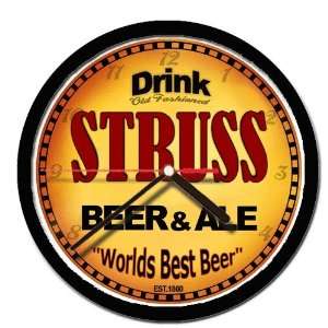  STRUSS beer and ale cerveza wall clock 