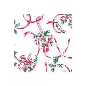 Candy Canes and Ribbons Cello Roll 24 x 50  Grocery 