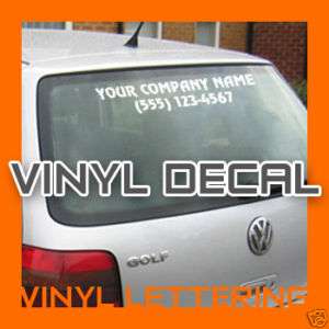 CUSTOM CAR TRUCK VINYL AD DECAL LETTERING ANY TEXT  