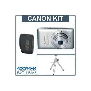  Canon PowerShot SD1400 IS Digital ELPH Camera Kit, Silver 
