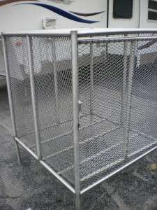 50 by 50.5 by 48 Metal Storage Cage with Door Wire Sides Box  