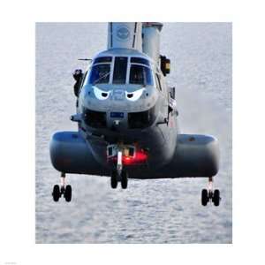   Marine CH 46E helicopter  12 x 12  Poster Print