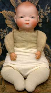 17 Wonderful Antique Bye Lo Baby Character Doll In Great Condition 