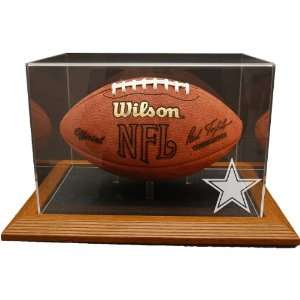  Caseworks Dallas Cowboys Oak Base Football Display Case 