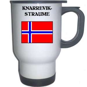  Norway   KNARREVIK STRAUME White Stainless Steel Mug 
