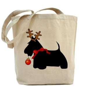  Scottie Dog Reindeer Dog Tote Bag by  Pet 