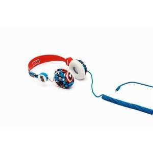  Coloud Marvel Captain America 04090189 Headphone (Red 