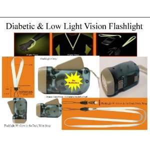 Guardian Diabetic Low Light Vision Dynamo Flash Light w Glow in the 