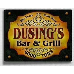  Dusings Bar & Grill 14 x 11 Collectible Stretched 