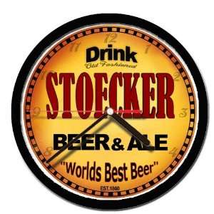  STOECKER beer and ale cerveza wall clock 