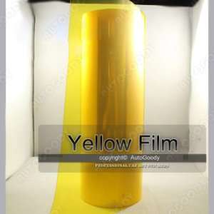  Yellow Lens Tint Cover Protection Film Headlight Foglight 