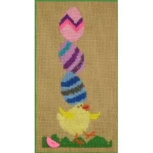  All Stacked Up Easter Chick (w/button) Cross Stitch 