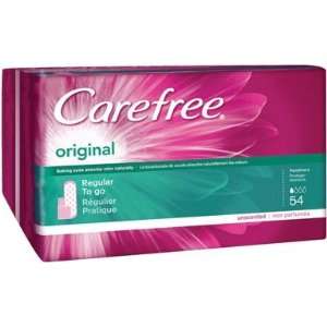  Carefree Pantiliners, to Go, Regular, Unscented   54 Count 
