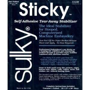  Sticky Self Adhesive Tear Away Stabilizer Roll 12X6 Yards 
