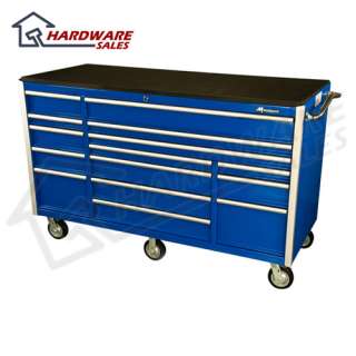   BU7215TC Classic 72 inch 15 drawer roller cabinet blue  