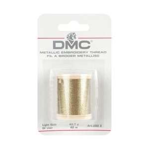  DMC Metallic Embroidery Thread 43.7 yards Light Gold 282Z 