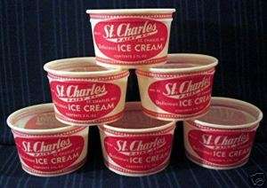24 St Charles Mo Dairy Ice Cream Cup Old Store Stock  