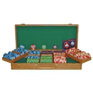 500 Paulson® National Poker Series Chips w/Oak Case  