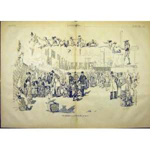  Market Fete Hippodrome Martin Carnival Print 1882