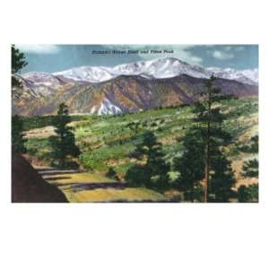   Range Road and Pikes Peak Giclee Poster Print, 32x24