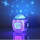 Children Room Sky Star Night Light Projector Lamp Bedroom Alarm Clock 