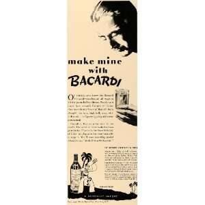  1938 Ad Schenley Imports Bacardi Cocktail Rum Liquor 
