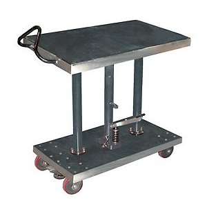 Stainless Steel Hydraulic Post Lift Table 20 X 36 1000 Lb. Capacity 