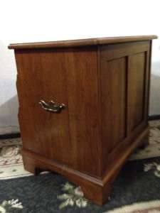 Solid Walnut Night Stand Side Chest by Davis Cabinet Company  